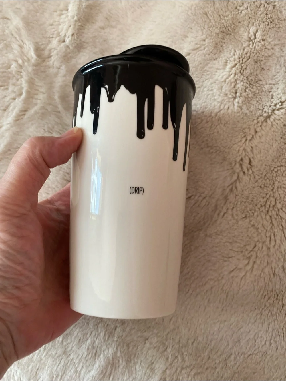 Starbucks x Band of Outsiders 12oz. double-wall ceramic “paint drip “ design mug